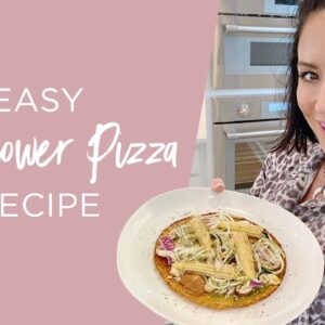 Easy Cauliflower Pizza Recipe ~ Tone It Up Meal Plan