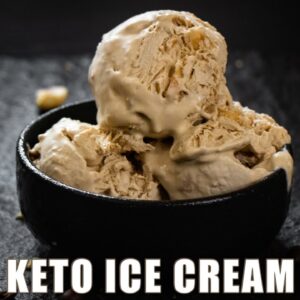 Easy Keto Ice Cream ONLY 1 NET CARB PER SCOOP!!! Delicious Coffee & Hazelnut Ice Cream