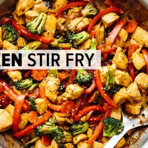 CHICKEN STIR FRY | easy, healthy 30-minute dinner recipe!