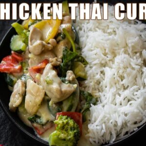 Chicken Thai Curry but LOWER in calories and JUST AS DELICIOUS!