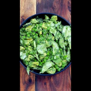 Creamy Avocado, Cucumber, Peas & Herbs Salad Bowl SHORT