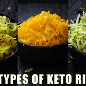 3 Kinds of Keto Rice that are NOT Cauliflower | Delicious low carb rice alternatives