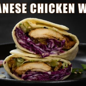 Japanese Chicken Wrap | Low calorie and High Protein Wrap