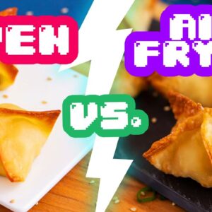 Oven vs. Air Fryer APPETIZERS – Wings, Mushrooms & Crab Rangoon!