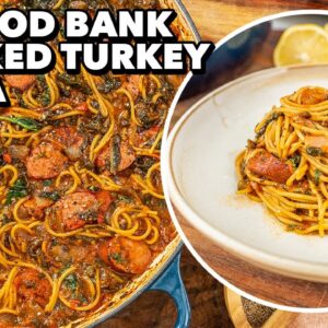 $2 Food Bank Smoked Turkey Pasta