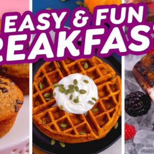 3 Easy & Fun Breakfast Ideas – Waffles, Muffins & Popsicles!