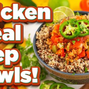 3 Healthy Chicken Meal Prep Bowls