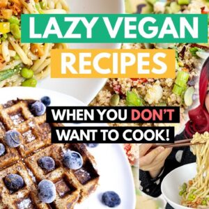 Lazy Vegan Recipes When You Don't Want to Cook (Vegan Meals For One)
