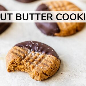 Peanut Butter Cookies | healthy flourless recipe