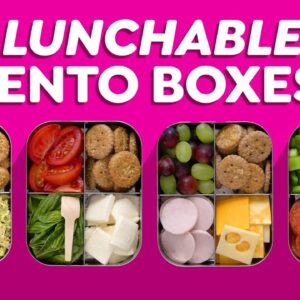Healthy Lunchables Bento Box Ideas – Cracker Stackers!
