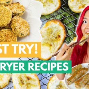 Easy VEGAN AIR FRYER RECIPES (Let's Play With the Air Fryer!)