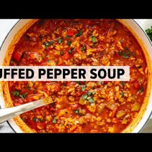 STUFFED PEPPER SOUP is the cozy soup recipe you need for winter!