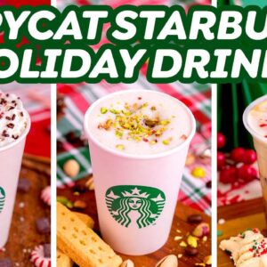 3 Homemade Starbucks Holiday Drinks + Spritz Cookies!