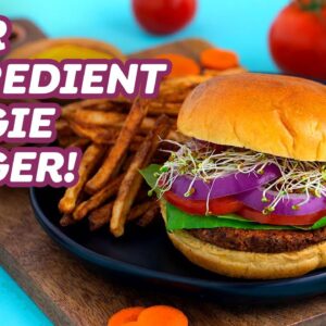 The BEST Vegan Veggie Burgers (with 4 Ingredients!)