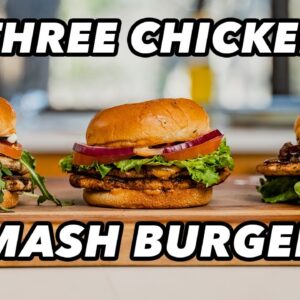 Ultimate Superbowl Chicken Smashburgers