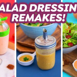 3 Healthy Salad Dressing Remakes –Thousand Island, French, & Honey Mustard!