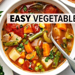 The one and only VEGETABLE SOUP recipe you need for winter!