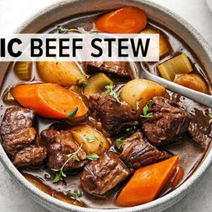 The ultimate BEEF STEW is a cold-weather, one-pot wonder for dinner!