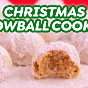 Easy Christmas Snowball Cookies | Only 5 Ingredients!