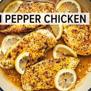 LEMON PEPPER CHICKEN | The Easiest 15-Minute Dinner Recipe!